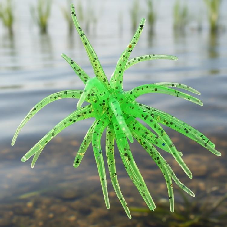 6Pcs Fishing Sea Urchin Lures Tear Resistance Soft Floating Swimbait Slow Sinking Artificial Baits for Saltwater Freshwat