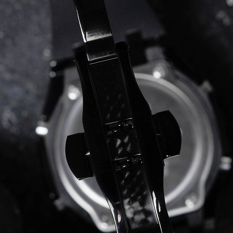 Casio Męski Zegarek Kryształowy, Analogowo-Cyfrowy, Seria Czarna GA-2100-1A1(Watch8--)