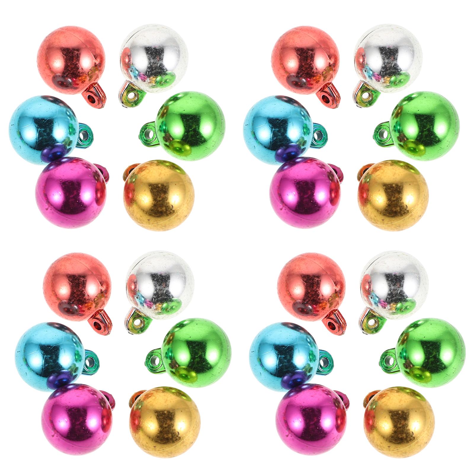 100 шт. Разноцветные пластиковые круглые лампочки Рождественские DIY аксессуары Бусины для изготовления ювелирных изделий Поделки Украшения Световые украшения