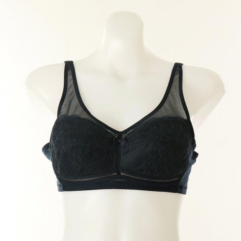 Venus Comfort Without Bust Pressure  3 Hook No Wire Full Cup Lace Bra Vbrq375c
