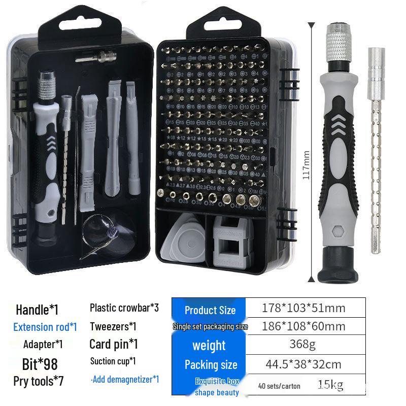 

115-in-1 Multifunctional Screwdriver Set for Mobile Phone Disassembly