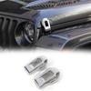 2pcs Hood Latches Lock Catch Decor Cover For Jeep Wrangler JL JT 18+ Accessories