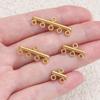 5pcs/pack Stainless Steel Four Sizes Multihole Pendants Connector Clasps for DIY Necklace Bracelets Jewelry Making Accessories
