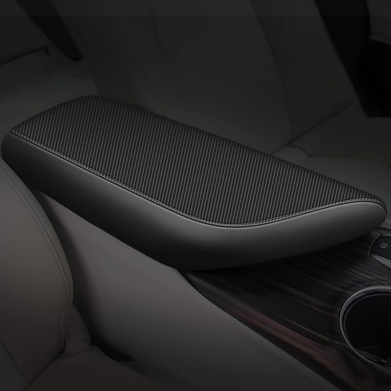 AOMSAZTO Center Console Cover Ized Armrest Cover Compatible With 2018-2024 Toyota Camry, Leather Arm Rest Covering For Car, Well-Make Durable Console