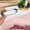 Stainless Steel Chicken Fish Bone Tweezers Flat Slant Tongs Clip Puller Remover Tongs Fish Bone Plucking Clamp Kitchen Gadgets
