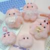 Squeaky Pig Plush Keychain - Adorable Piggy Bag Charm & Soft Gift Doll