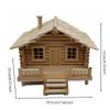 DIY Bambus-Wohnhaus-Bausatz Kreatives Geschenk Bastel-Bausatz Gemütliche Atmosphäre Kleines Holzhaus
