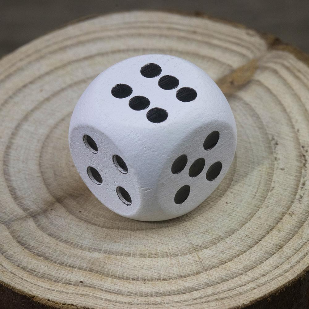 Wooden D6 Dice 6-sides Table Board Game Accessories Wood Dice Digital Game Dice