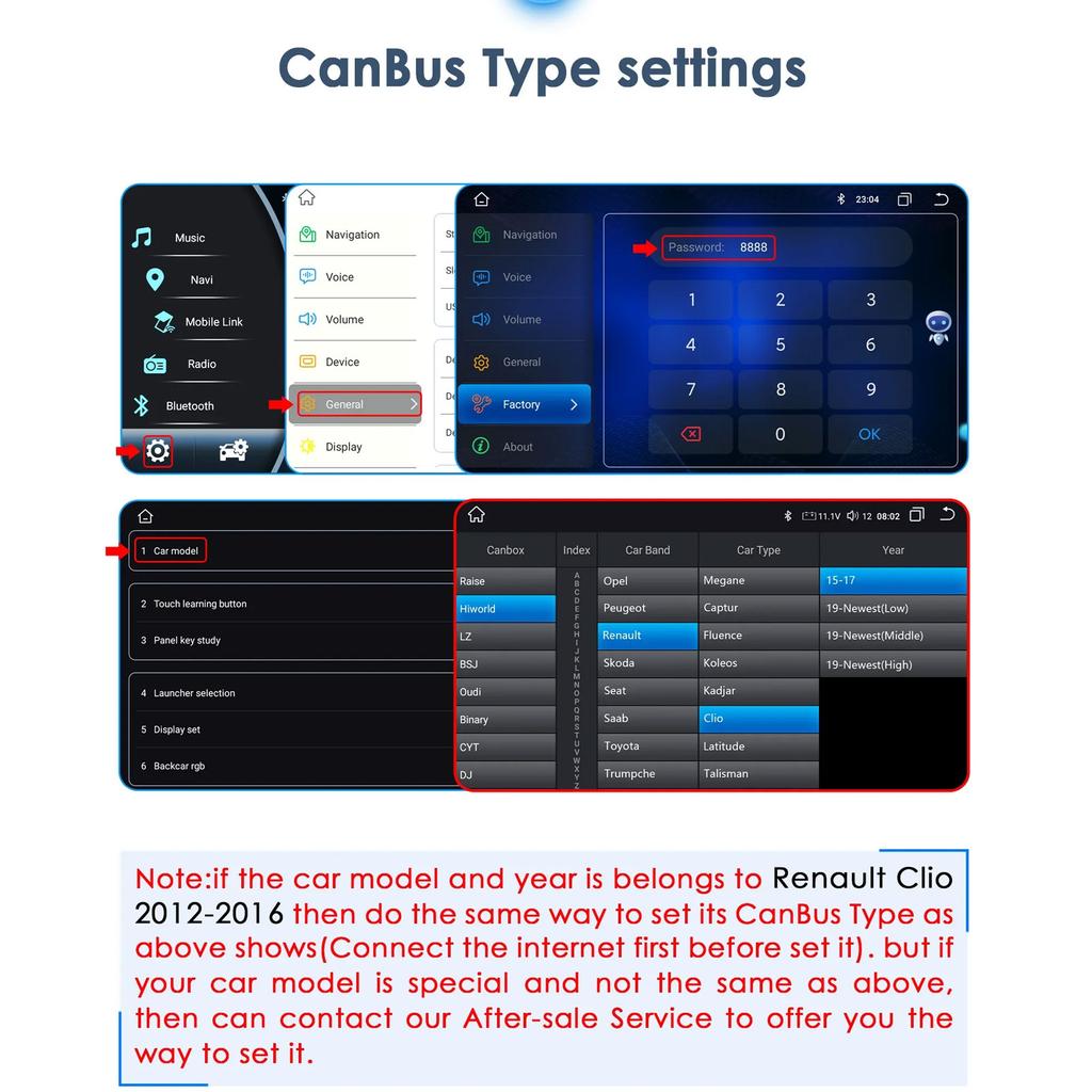 Hizpo 8+128G Wireless Carplay 4G-LTE 2din Android Autoradio for Renault Clio 4 2012-2016 Car Multimedia Stereo GPS Navi Audio Intelligent Video BT