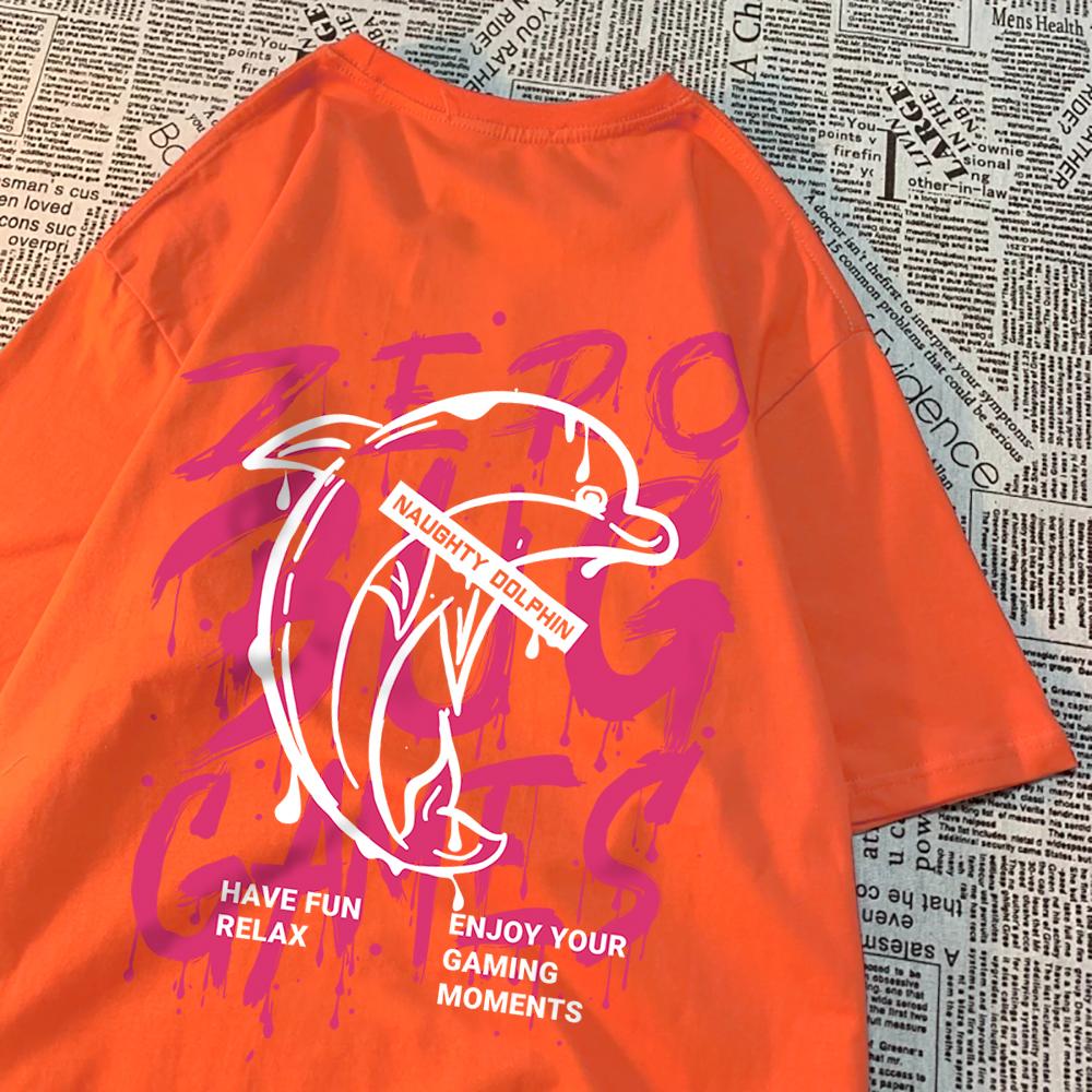 Habe Fun Relax Zero Bug Games Men Women T-Shirt Crewneck Loose T Shirts Summer Fashion Cotton Tee Clothes Couple Casual Tees