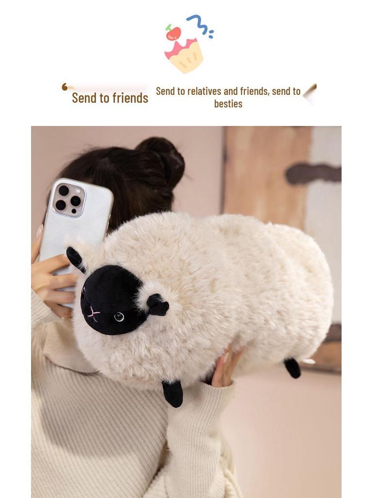 Roztomilý polštářek se ovečkou: Bederní opěrka a polštář na zdřímnutí v kanceláři na pohovku