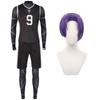 Blue Lock Cosplay Mikage Reo Cosplay Kostým s Mikage Reo Fotbalový Trénink Týmový Duch První Číslo Blue Lock Pořadí 250 Reo Budova 5 Černý s