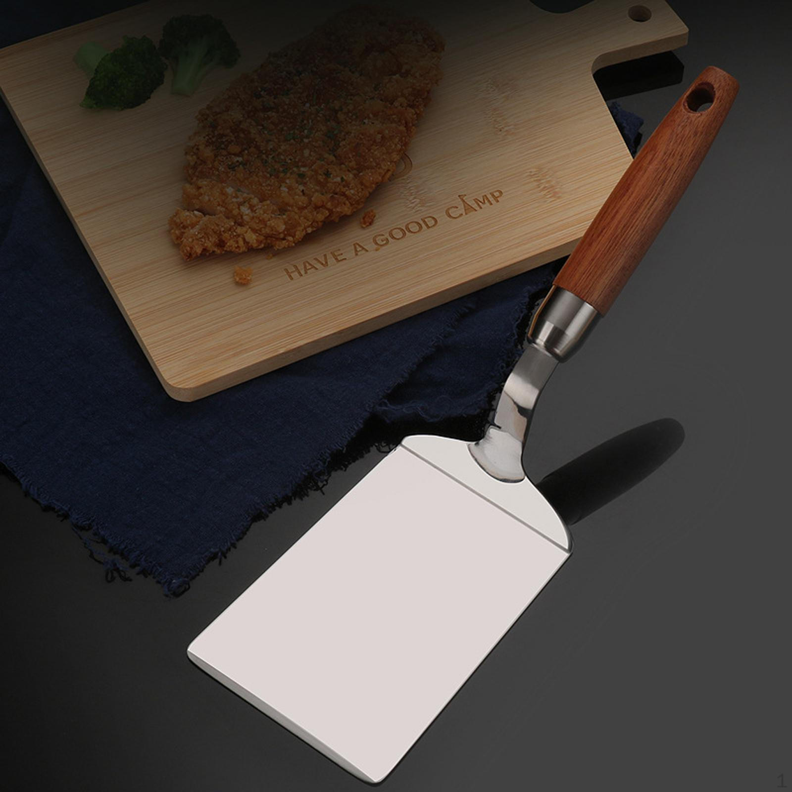 

Metal Spatula for Cast Iron Skillet Burger Turner Multi Functional Manual Flat Top