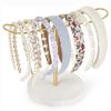 Contemporary Headband Display Stand Wooden Base Scrunchie Holder Space Saving Hair Accessories Organiser for Bedroom