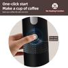 Machines à café espresso électriques portables 6 oz Portion individuelle Mini cafetière avec tasse Bac à café moulu et à capsules