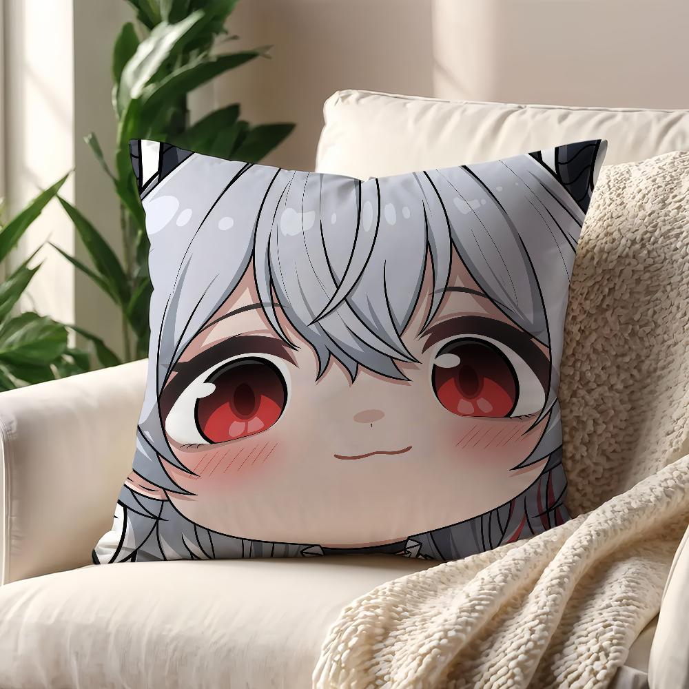 Wuthering Waves face Cute Q-version q cushion cover Pillow Cover Decoration Room Home Sofa living Office Car Nordic Simplicity