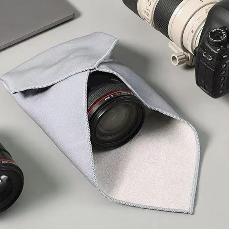 Folding Cloth Self-adhesive Camera Storage Bag Plush Anti Scratch Photography Camera Protective Wrap Soft Wrapping Cloth NEW
