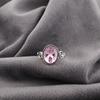 Morganite Ring, Handmade Gemstone 925 Solid Sterling Silver Ring Dainty Jewelry, For Engagement Gift