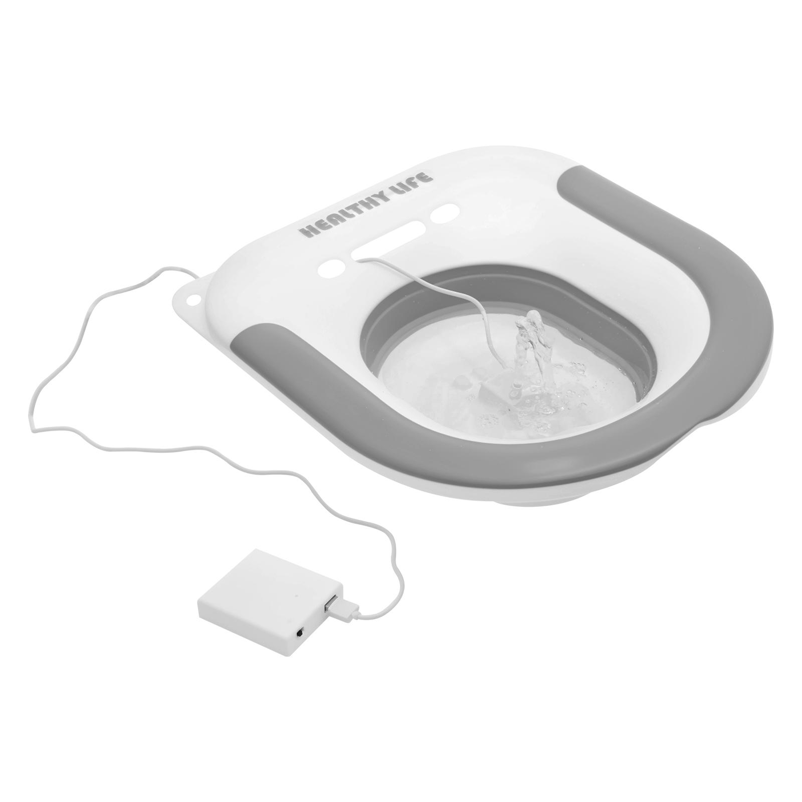 

Электрическая ванночка для сидения, таз, биде, складное, для ванной комнаты, очищающее, паровое сиденье для очищения, успокаивает геморрой, послеродовой уход серый