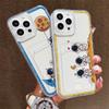 Card Slot Holder Silicone Wallet Pocket Case For Samsung S23 S24 S25 Plus iPhone 17 Air 16 14 Pro Max Oppo Reno 10 11 12 Pro Cover Clear Phone Bumper