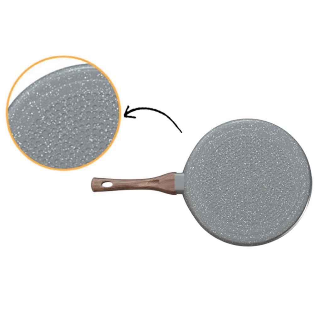Nonstick Crepe Pan Dosa Pan Tortilla Maker Round Flat Pan Flat Skillet Griddle