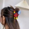 Large Acetate Animal Hair Claw Geometry Acetic Acid Hairpin Sweet Rooster Hair Clip  Streetwear