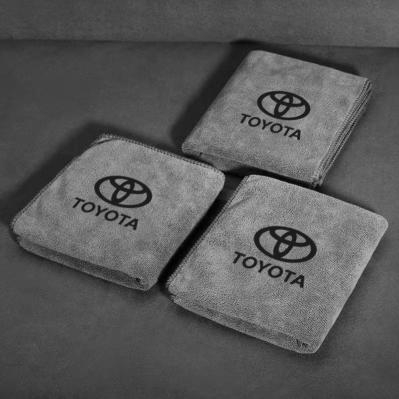 Car Wash Microfiber Towel Auto Cleaning Drying Rag Cloth For Toyota Rav4 Fortuner Calya Auris Camry Corolla Yaris Accessories