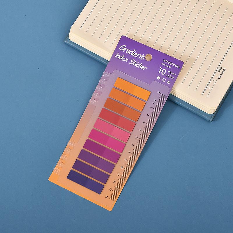 200 Sheets Creative Transparent PET Memo Pad Posted It Sticky Notes Planner Sticker Notepad School Supplies Students Stationery