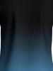 Men's Casual Summer Graphic T-Shirt Retro Gradient Print Short Sleeve Loose Fit O-Neck Breathable Polyester