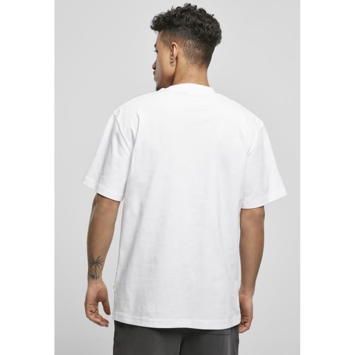 T-shirt - Urban Classics - organic tall - 100% coton biologique - Blanc - Manches courtes