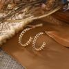 Earrings, Fashion Trend Plain Ring Gold Twist Twist C-Earrings Earrings Earrings Earrings Women'S