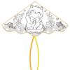 Handmade Children's DIY 1.2m Coloring Kite - Easy To Fly In Light Breeze