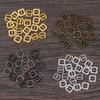 20Pcs 3.5/7mm Tri-glide Buckle Pattern Belt Buttons Mini Ultra-small Diy Dolls Buckles Handmade Doll Bags Accessories 4 Colors