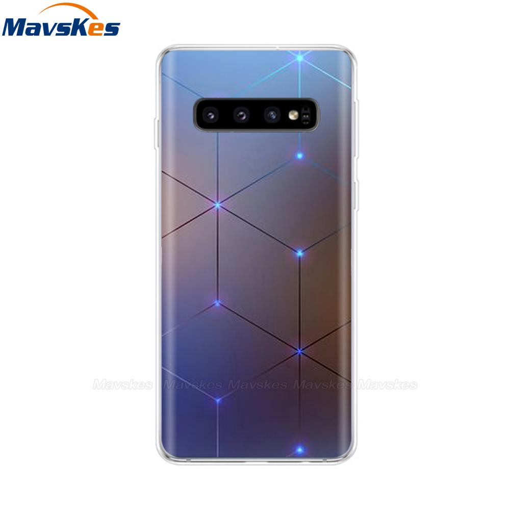 La più recente custodia stampata in TPU per Samsung Galaxy S10 S10 + Coperture del telefono per Samsung S10 Plus S10e Custodie Cover posteriore Paraurti Fundas Coque