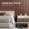Wood Slat Acoustic Panels 8 PCS 96 x 6 inch WPC for Modern Wall Dark Teak