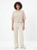 Damen Oversize T-Shirt Beige