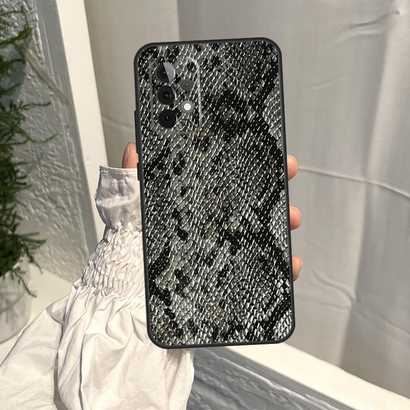 Schlangenhaut-Print Hülle Für Samsung Galaxy A54 A34 A13 A23 A33 A53 A73 A12 A14 A22 A32 A52 A51 A71 A21S Hülle