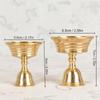 5.5/6.5cm Craft Candle Holders Copper Butter Lamp Holder Long Lamp Candlestick Candle Copper Alloy Festival Ornament Home Deco
