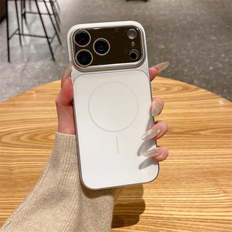 New Flowing Light Metal Case for iPhone 17/16 Pro Max; Magnetic Fit for iPhone 15/14/13