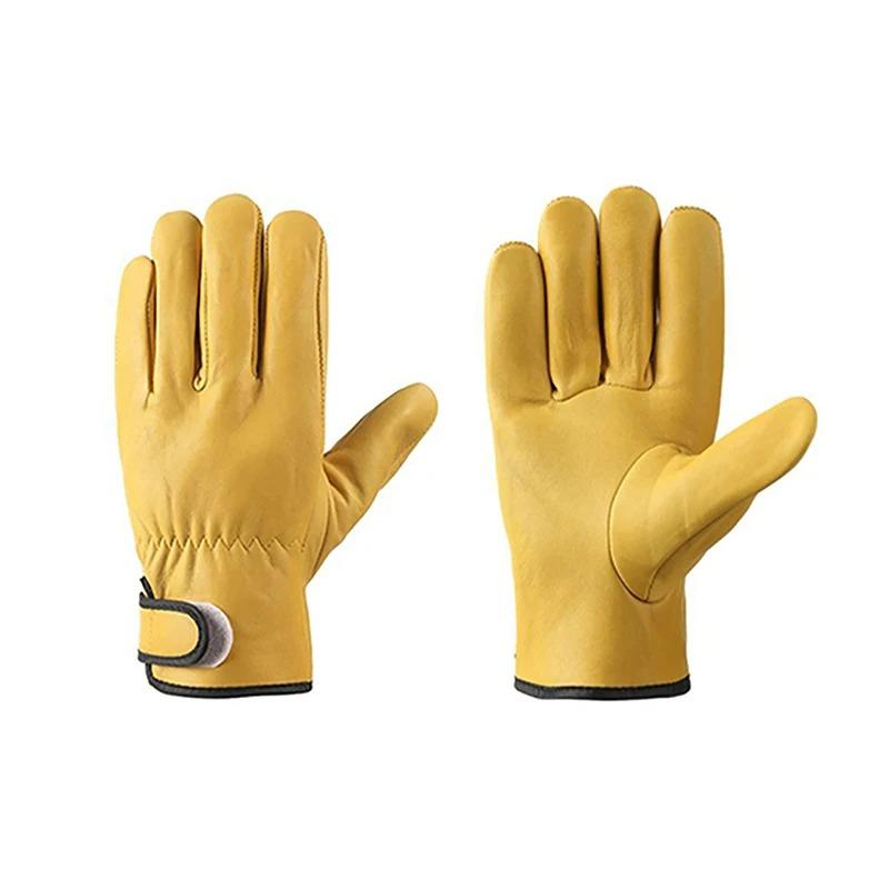 1 st Klätterhandskar Fårskinnsskinn Skidhandskar Arbetare Arbete Svetsning Säkerhetsskydd Trädgårdssport Motorcykel Förare