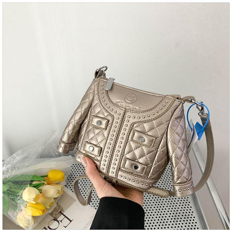 Pu Quilted Chain Bag For Women With Metallic Accents For Daily Use