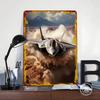 F35 Fighter Poster Customized Wall Art Vintage Metal Signs Retro Tin Plaque for Man Cave Interior Decoration Living Room Decor