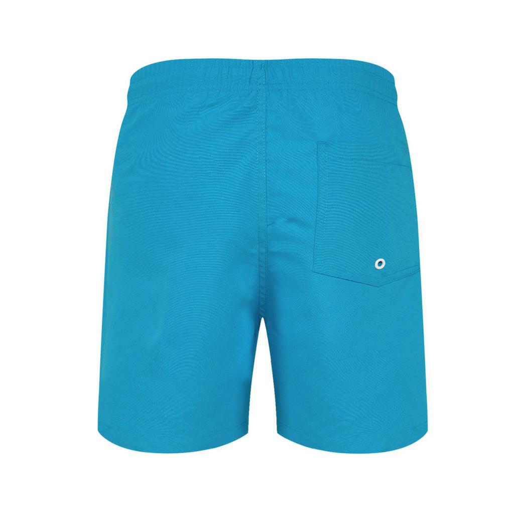 Men's Summer Color Quick-Drying Vacation Sports Shorts With Mesh Drawstring Swimming Trunks