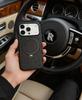 iPhone 17 Pro Max Magnetic Rotating Stand Case with Mecha Design and Frosted Skin-feel Protection