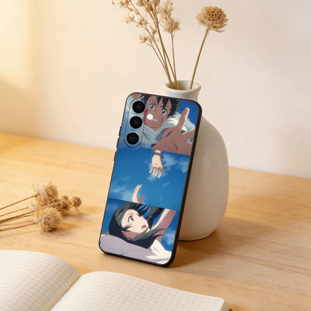 

Weathering With You Phone Case For Samsung Galaxy A73,A72,A71,A70,A53,A52,A51,Soft Silicone Black Cover Samsung a72
