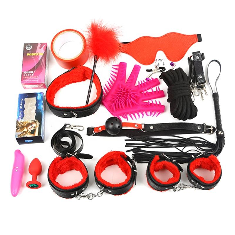 High Quality Bdsm Bondage Female Couple Sex Game Sex Adult Leather Bondage Restraint Set Sm Sex Products for Women
