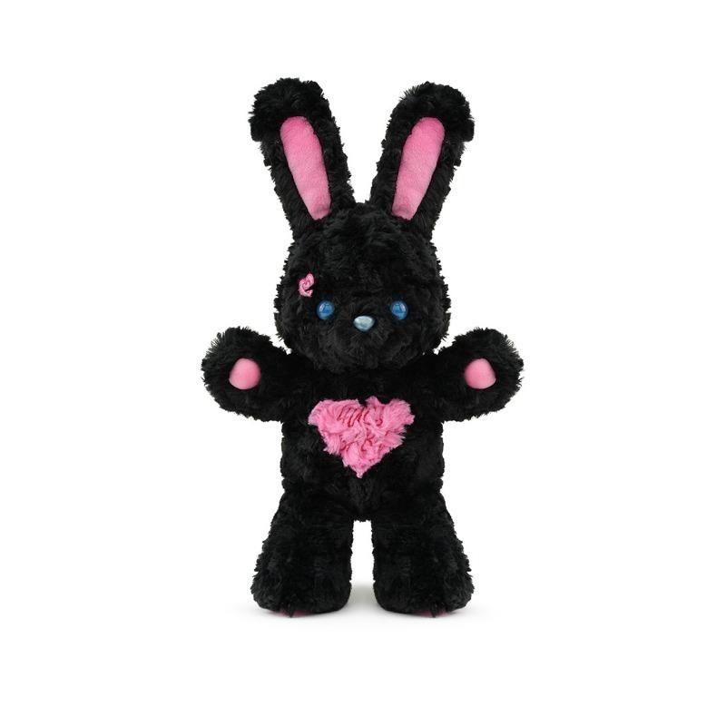 Valentines Day Easter Bunny Soft Cuddly Teddy Bear Plush with Fluffy Fur Adorable Heart Stuffed Animal Rabbit Romantic Gift