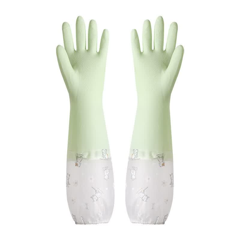 Shuyi Extra Long Thickened Household Dishwashing Gloves S