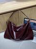 2024 Trendy Women's Large Capacity Crossbody Bag: Fashionable Oiled Leather, Elegant Texture, Versatile Underarm Design