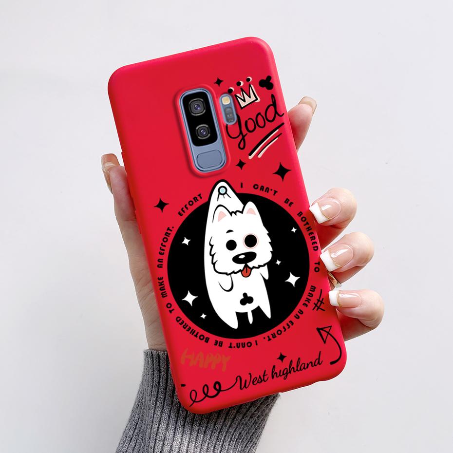 Silicone Back Cover for Coque Samsung Galaxy S9 Plus Cute Rabbit Panda Protective Soft Phone Case SamsungS9 S9Plus Funda Capas